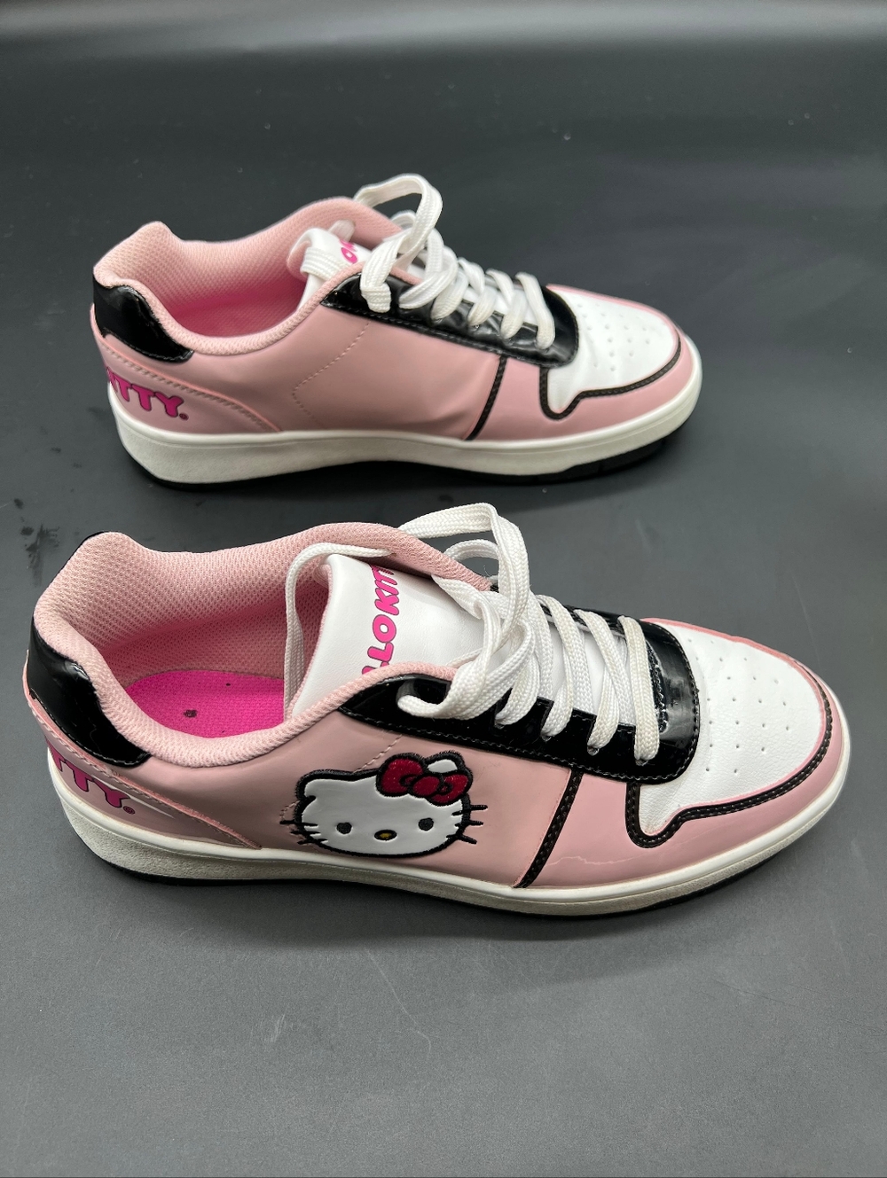 Sanrio Hello Kitty Pink Black Colorblock SneakersSize: US Women's 7 - Picture 2 of 7